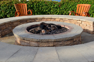 Upgrading your patio includes installing a fire pit