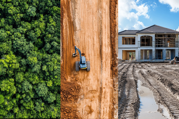 land grading and construction costs with building a house in Florida