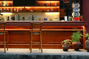 Upgrading your patio includes installing a wet bar