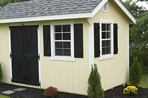 Upgrading your patio includes installing a storage shed